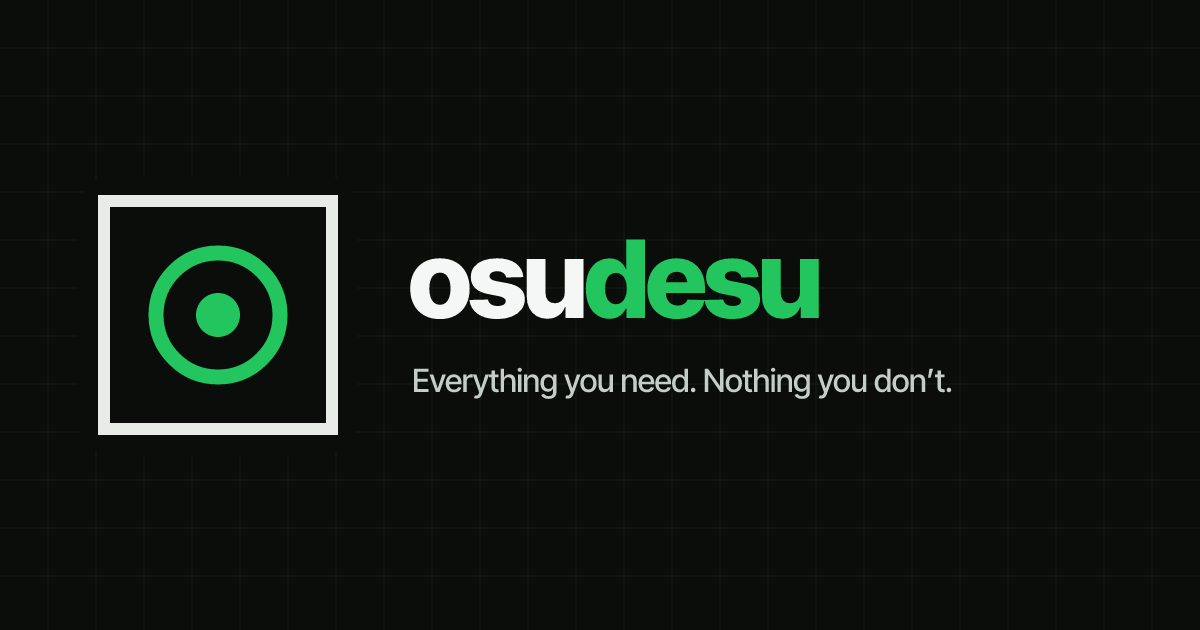 Relax Mod Osu osudesu — osu! private server with PP, Relax & browser play